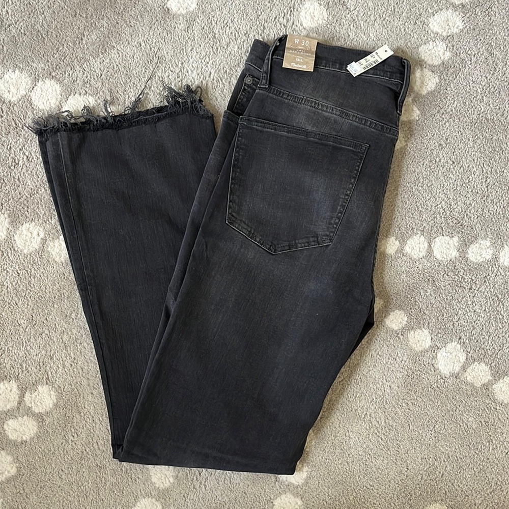 NWT Madewell Cali Demi Boot Jeans 30 TALL